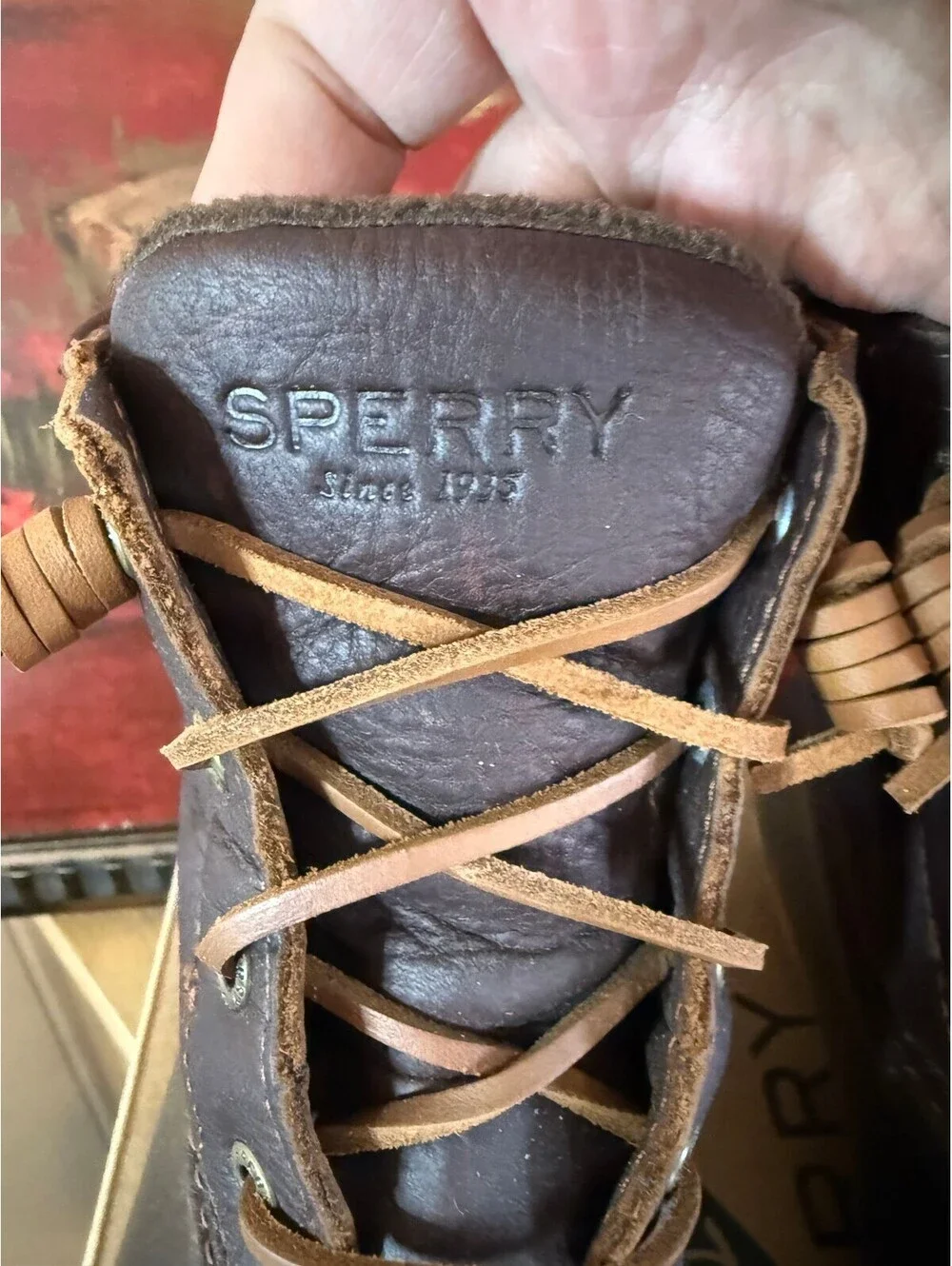 Sperry Saltwater Women's 6.5W Brown Leather Waterproof Boots